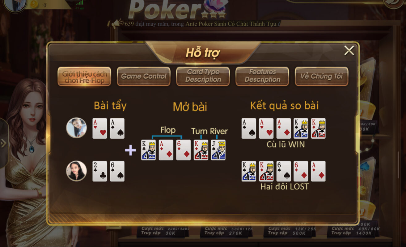 Cá cược Poker đỉnh cao tại 789club